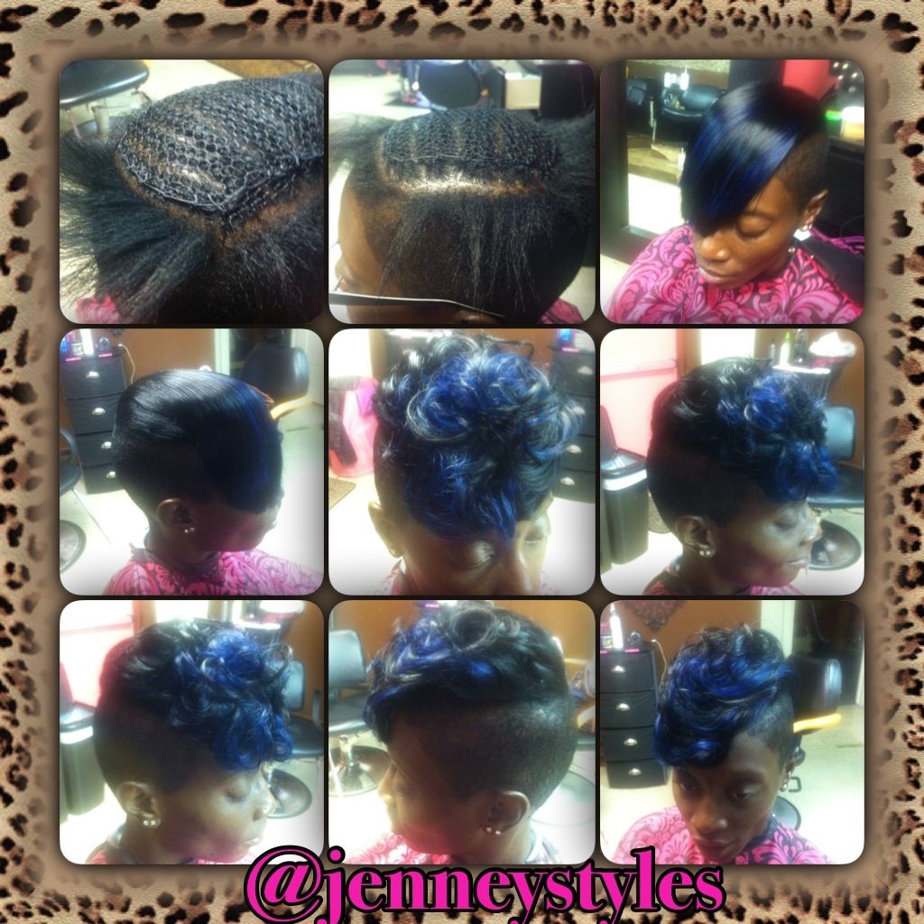 Sew In Weave on Short Hair with Custom Color